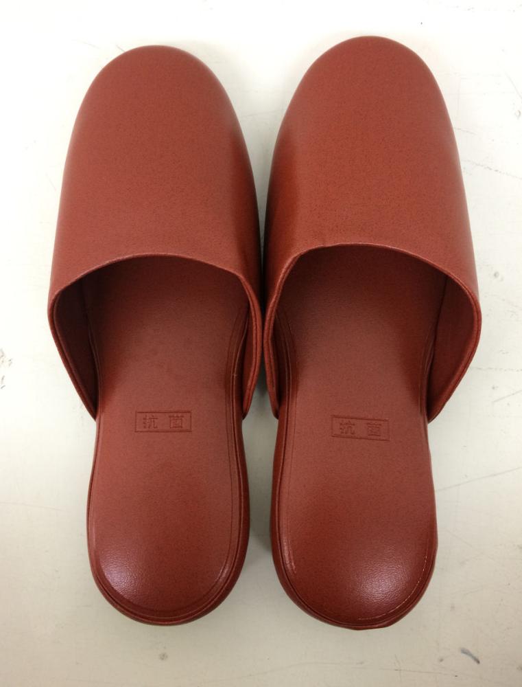 抗菌厚底トイレスリッパ　ブラウン