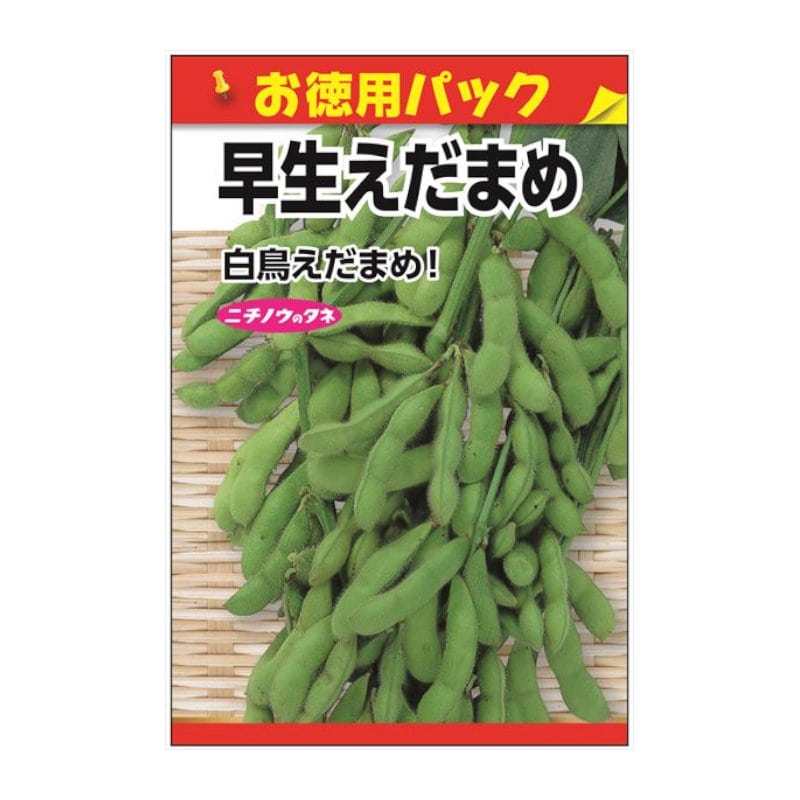 ニチノウのタネ　早生えだまめ　お徳用パック