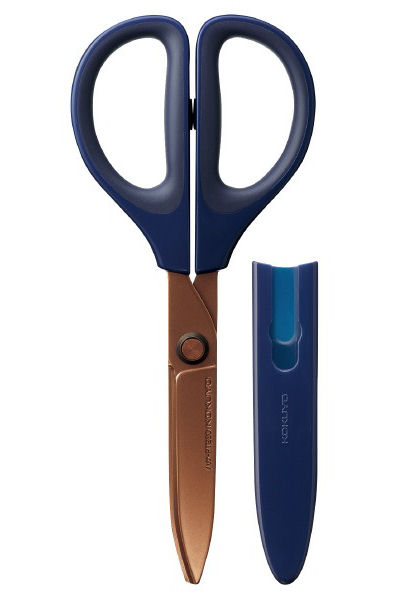 コクヨ　ハサミ　サクサ　チタン・グルーレス　紺