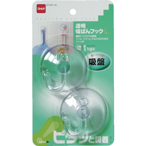 ニトムズ　透明吸ばんフックＬ＿