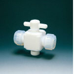 フロンケミカル　フッ素樹脂（ＰＴＦＥ）二方バルブ接＿