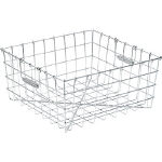 スギコ　１８－８食器洗浄篭　手提付　４００×３００＿