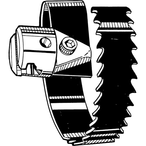 ＲＩＤＧＥ　スパイラル鋸刃カッタ（５７ｍｍ）　Ｔ‐＿