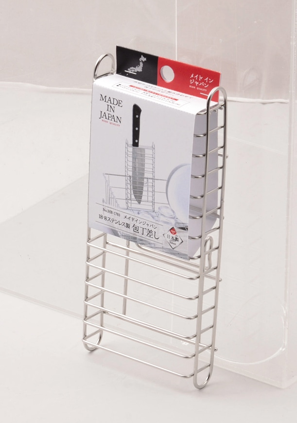 １８－８ステンレス製　包丁差し