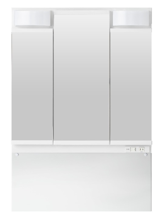 ＴＯＴＯ　洗面化粧台（ＫＣ用）　間口７５０　三面鏡　ＬＥＤ　ＬＭＣＬ０７５Ｇ３ＧＤＣ１Ｇ