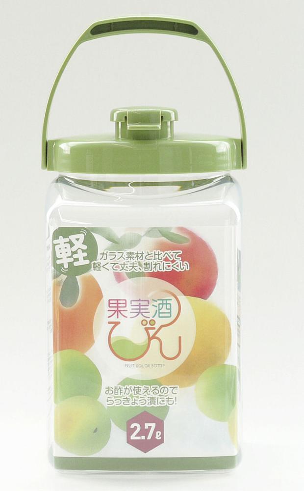 果実酒ビン　角型　２．７Ｌ