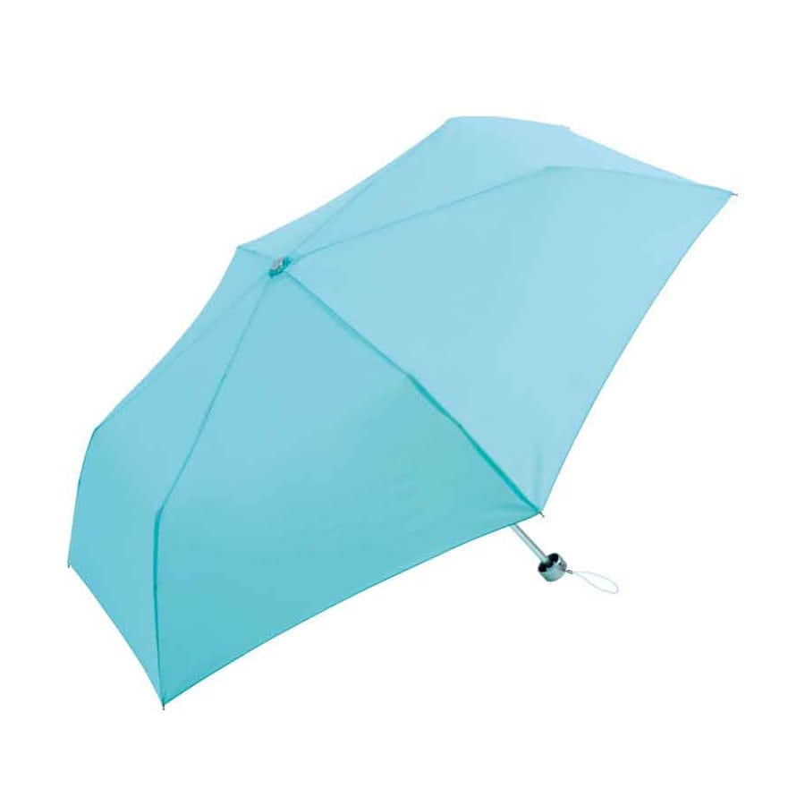 ５５ｃｍコンパクトミニ傘　無地　アクア