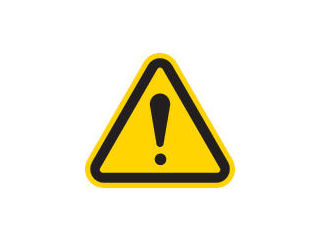 ＩＭ　三角ラベル危険　２５ｍｍ（一辺の長さ）＿