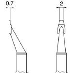 白光　こて先　ＣＨＩＰ　２Ｌ型２本入り＿