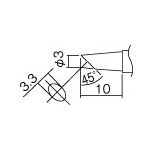 白光　こて先　３ＢＣ型（Ｚ）　面のみ＿