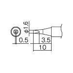 白光　こて先　１．６Ｄ型＿