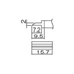 白光　こて先　スパチュラ　１５．７＿