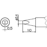 白光　こて先　２．４Ｄ型＿