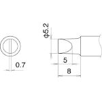 白光　こて先　５．２Ｄ型＿