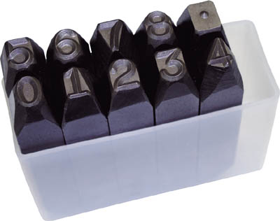 ＴＲＵＳＣＯ　逆数字刻印セット　８ｍｍ＿