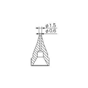 白光　ＳＳ型　ノズル／０．６ｍｍ＿