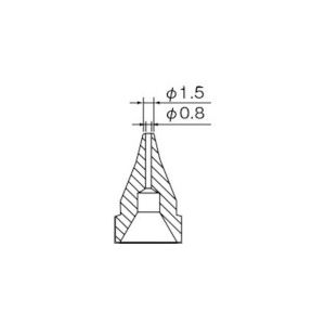 白光　ＳＳ型　ノズル／０．８ｍｍ＿