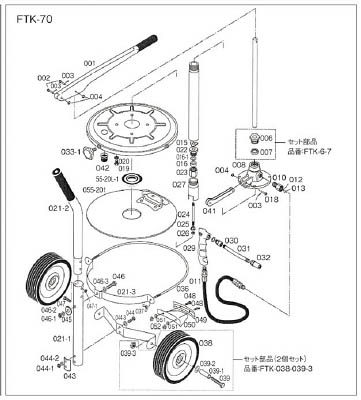ＴＲＵＳＣＯ　ＦＴＫ７０用　グリスリングピン＿