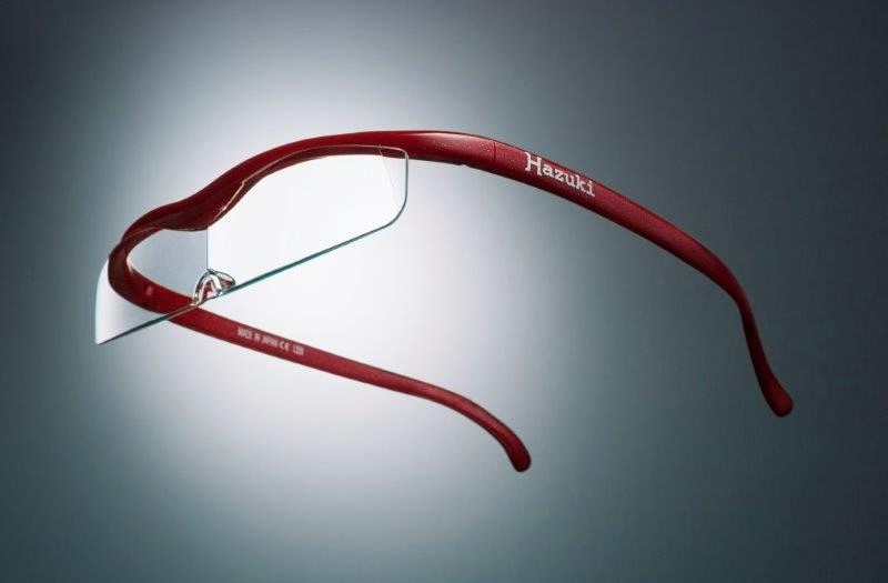 ハズキルーペ　クール　クリアレンズ　１．３２倍　赤