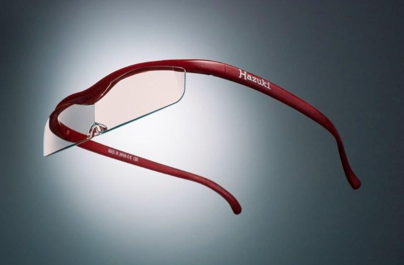 ハズキルーペ　クール　カラーレンズ　１．３２倍　赤