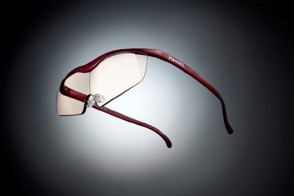 ハズキルーペ　ラージ　カラーレンズ　１．６倍　赤