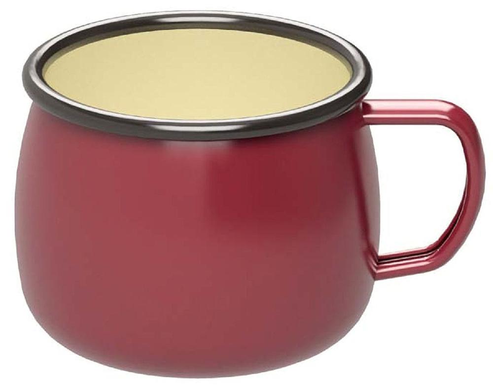 キャプテンスタッグ　ホーローマグカップ　レッド