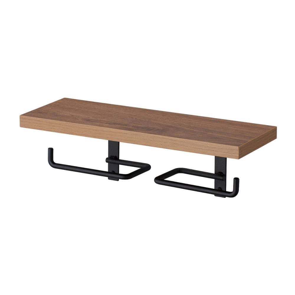 ＳＡＮＥＩ（サンエイ）　ダブルペーパーホルダー棚付　ペーパー２個取付可　ビス付　Ｗ２８０７－Ｄ