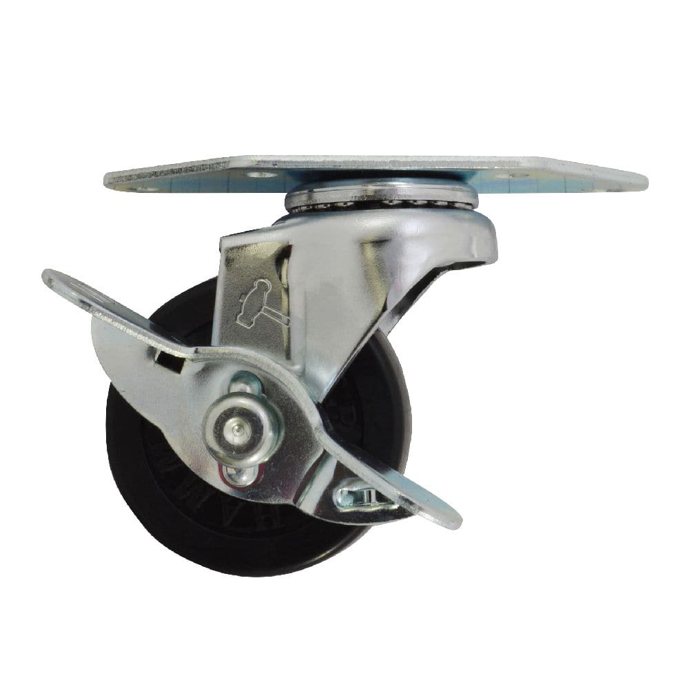 ゴム自在キャスターストッパー付　２１５Ｅ－Ｒ５０