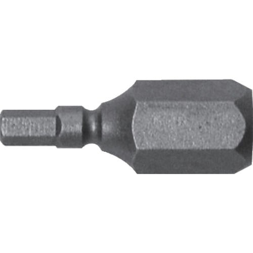アネックス　溝付超短六角レンチビット１本組　対辺２．５×１９＿