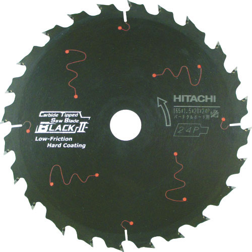 日立　パーチクルボード用チップソー（ブラック２）　１９０Ｘ２０　２４枚刃＿