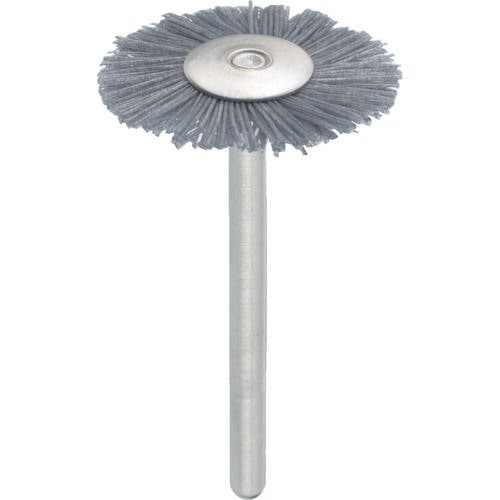 ＴＲＵＳＣＯ　平型ブラシ　砥粒入ナイロン　線０．３Ｘ外径ファイ２３Ｘ軸ファイ３＿