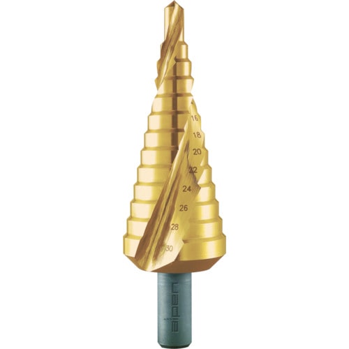 ＡＬＰＥＮ　２枚刃スパイラルステップドリル　３０ｍｍ　チタン＿