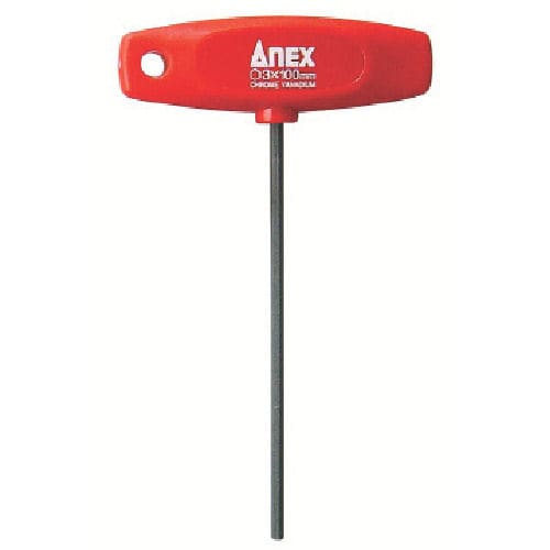 アネックス　Ｔ型六角レンチドライバー　対辺３．０×１００＿