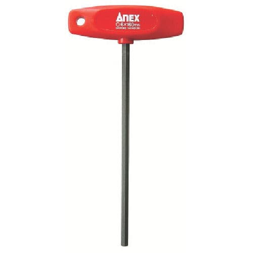 アネックス　Ｔ型六角レンチドライバー　対辺６．０×１６０＿