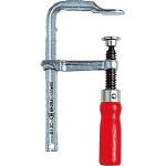 ＴＲＵＳＣＯ　エホマクランプ　木ハンドル　最大口開３００ｍｍＸ深さ１４０ｍｍ＿