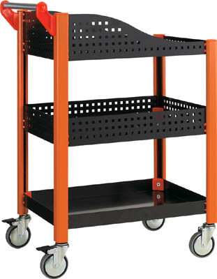 ＴＲＵＳＣＯ　カスタムワゴン　浅棚１段・深型パンチ棚１段付＿