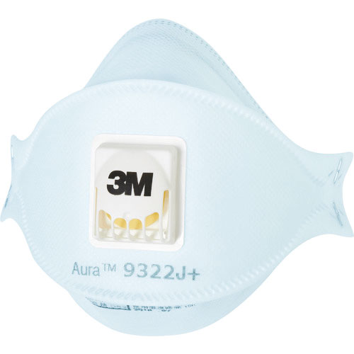 ３Ｍ　Ａｕｒａ　使い捨て式防じんマスク９３２２Ｊ＋　ＤＳ２　１０枚入　排気弁付＿