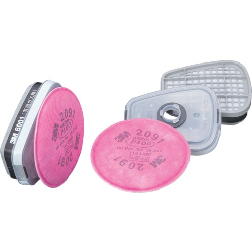 ３Ｍ　有機ガス用吸収缶　Ｌ３ろ過材付き　６００１／２０９１－Ｌ３　２個入り＿