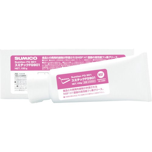 住鉱　グリース（食品機械用・フッ素グリース）スミテックＦＧ９０１　１００ｇ＿