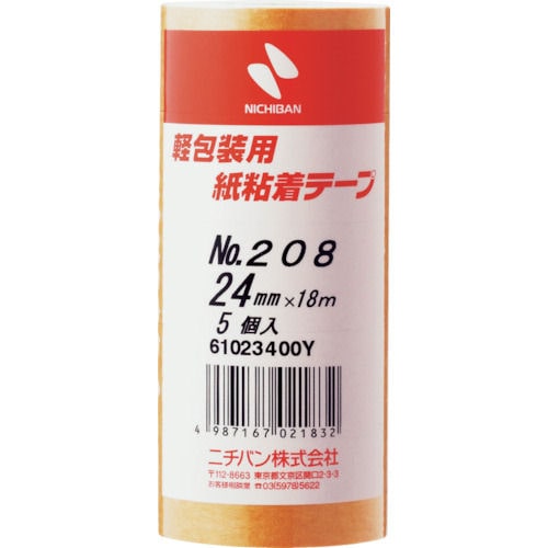 ニチバン　紙粘着テープ　２０８Ｈ－２４＿