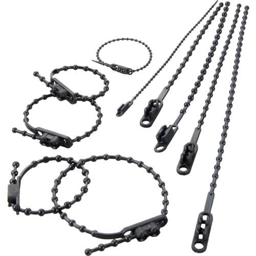 ＴＲＵＳＣＯ　ダブルヘッドノットタイ　幅２．０ｍｍＸ１４５ｍｍ最大結束３５黒＿