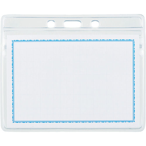 ＴＲＵＳＣＯ　ソフト名札ケースファスナー付　名刺サイズ　１０枚入＿