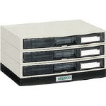 ＴＲＵＳＣＯ　αレターケース　Ａ４・積み重ねタイプ　横浅型３段＿