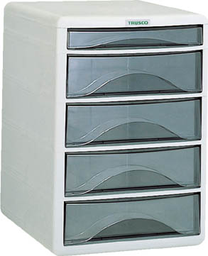 ＴＲＵＳＣＯ　プラスチックレターケース　Ａ４浅型１段、深型４段＿