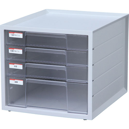 ＩＲＩＳ　レターケース　ＬＣＪ－４Ｄ－ＷＨ　４段　ホワイト＿