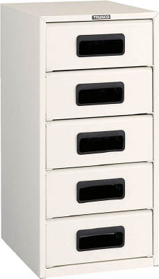 ＴＲＵＳＣＯ　αレターケース　スチール深型５段　引出飛出し防止型＿