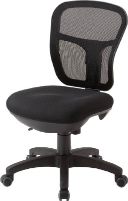 ＴＲＵＳＣＯ　オフィスチェア　ＭＣ－２　背面メッシュタイプ　ブラック＿