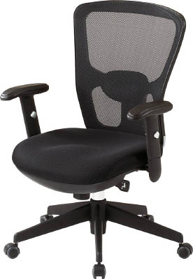 ＴＲＵＳＣＯ　オフィスチェアＭＣ－５Ａ　背面メッシュタイプ肘付＿