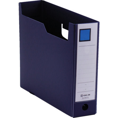 キングジム　ＧボックスＰＰ　７５ｍｍ　ネイビー＿