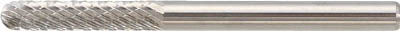 ＴＲＵＳＣＯ　超硬バー　先丸円筒型　Φ３Ｘ刃長１４Ｘ軸３　ダブルカット＿